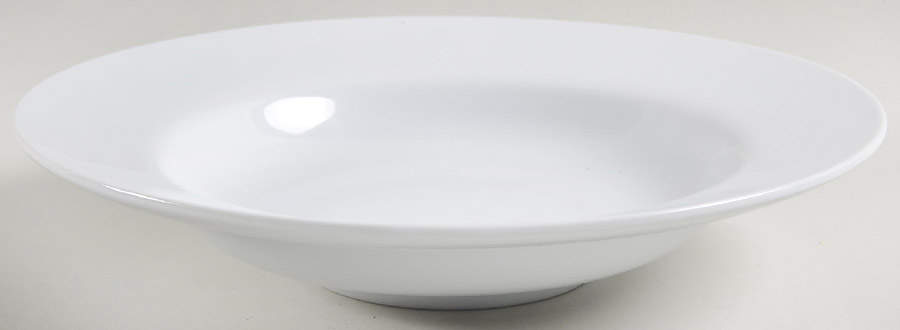 Great White Collection (Rim Shape) Large Rim Soup Bowl by Pottery Barn China-1