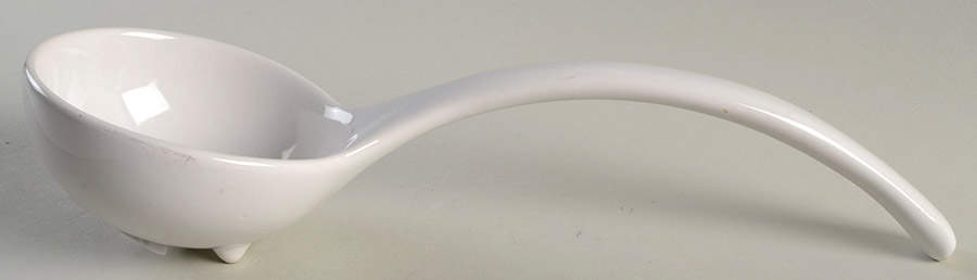 Great White Collection (Rim Shape) Tureen Ladle by Pottery Barn China-1