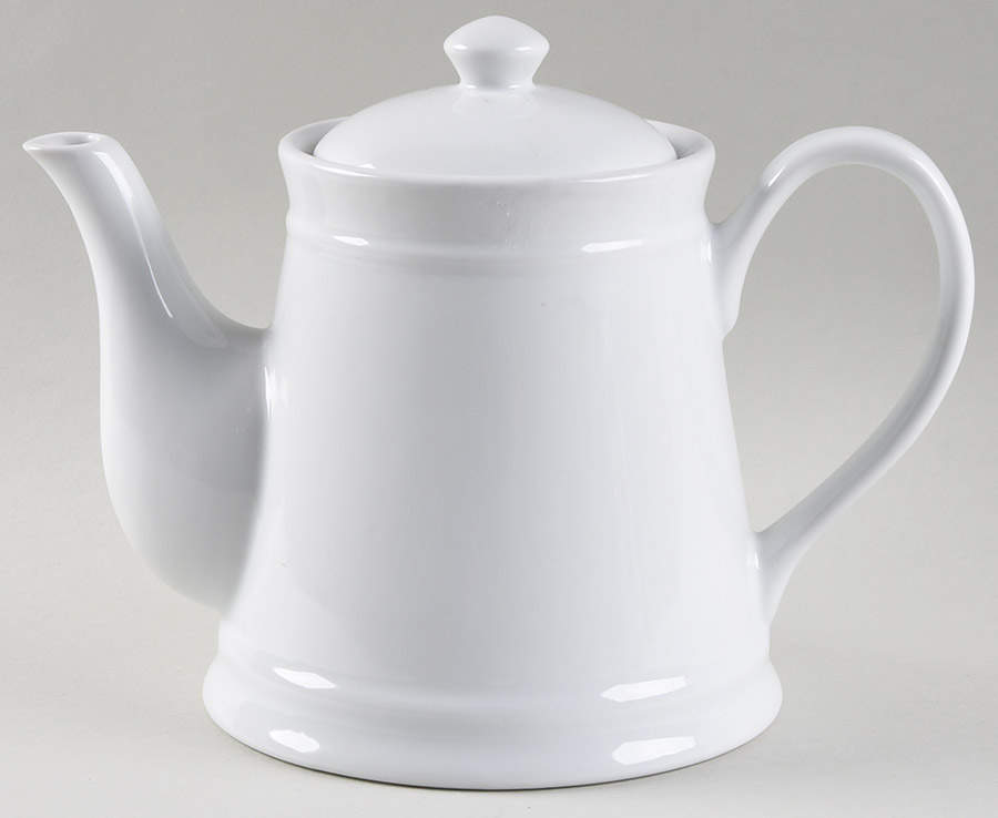 Great White Collection (Rim Shape) Teapot & Lid by Pottery Barn China-1