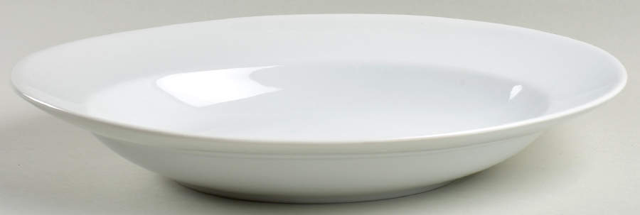 Great White Collection (Rim Shape) 14" Oval Vegetable Bowl by Pottery Barn China-1