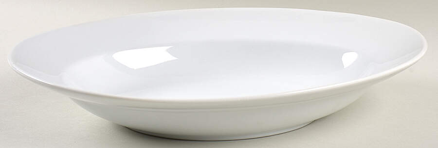 Great White Collection (Rim Shape) 13" Oval Vegetable Bowl by Pottery Barn China-1