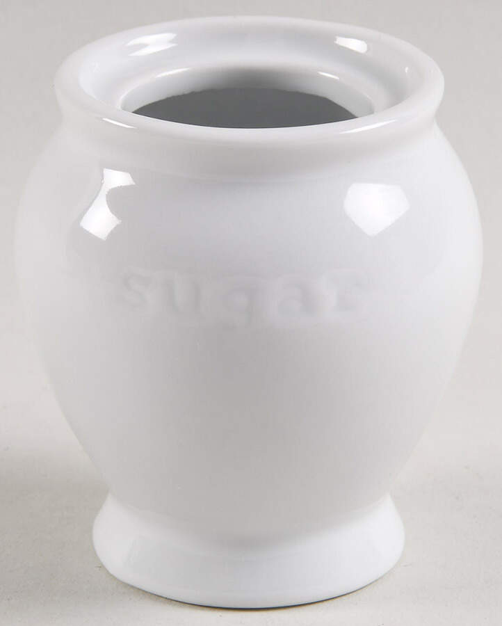 Great White Collection (Rim Shape) Sugar Bowl No Lid by Pottery Barn China-1