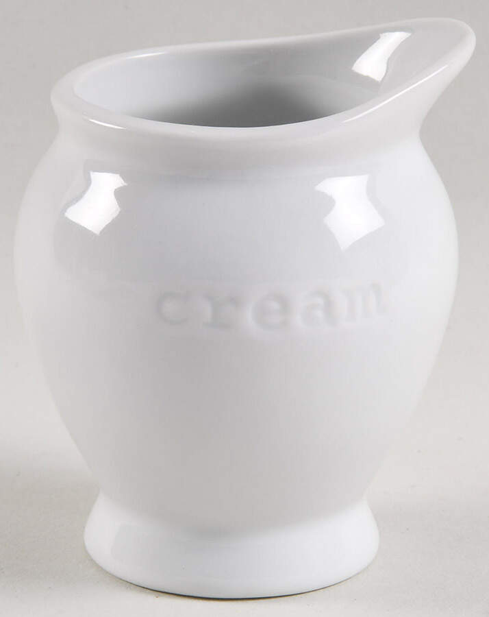 Great White Collection (Rim Shape) Creamer by Pottery Barn China-1