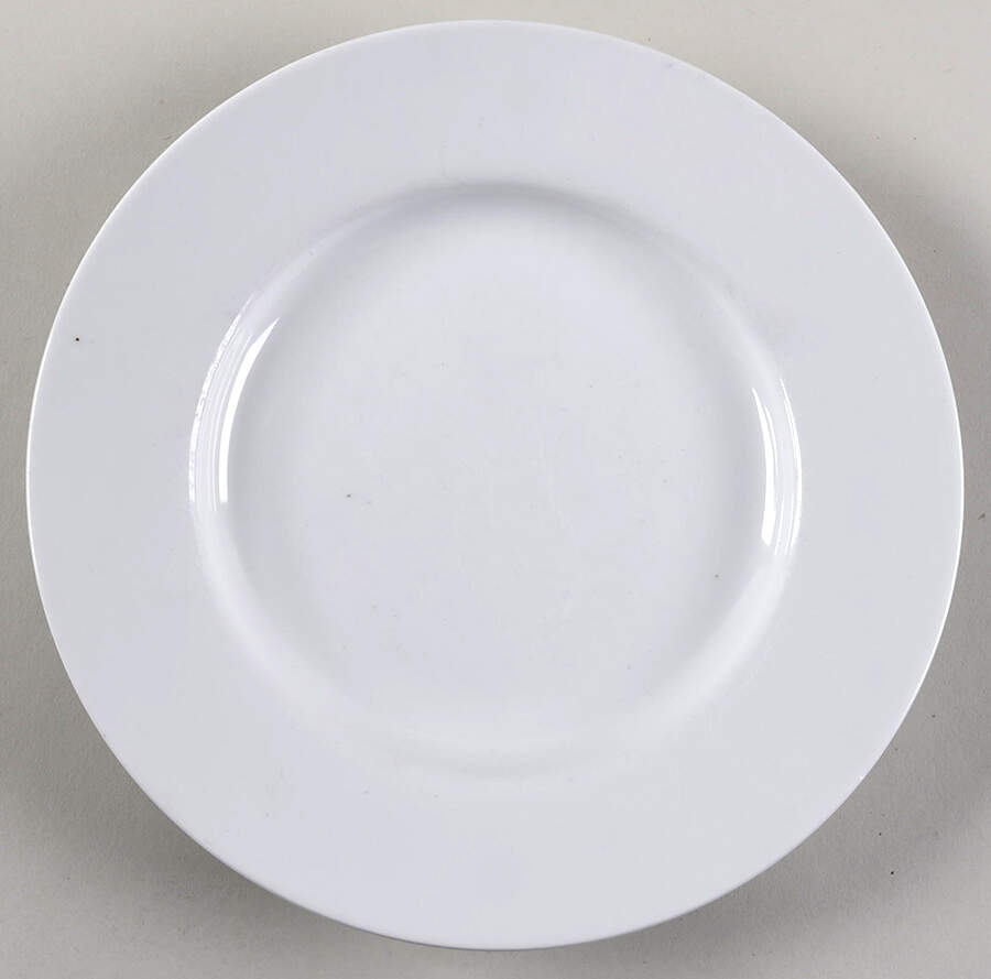 Great White Collection (Rim Shape) Salad Plate by Pottery Barn China-1