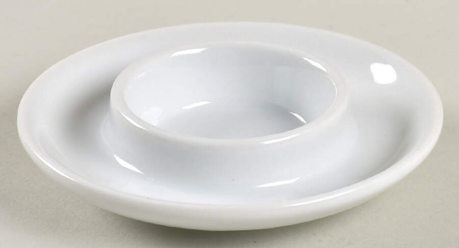 Great White Collection (Rim Shape) Mini Round Butter No Lid by Pottery Barn China-1