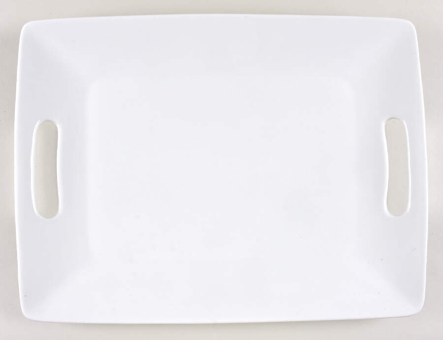 Great White Collection (Rim Shape) 17" Rectangular Serving Platter by Pottery Barn China-1