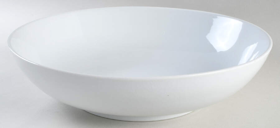 Great White Collection (Rim Shape) 14" Round Serving Bowl by Pottery Barn China-1