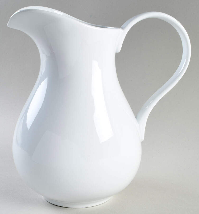Great White Collection (Rim Shape) 116 Oz Pitcher by Pottery Barn China-1