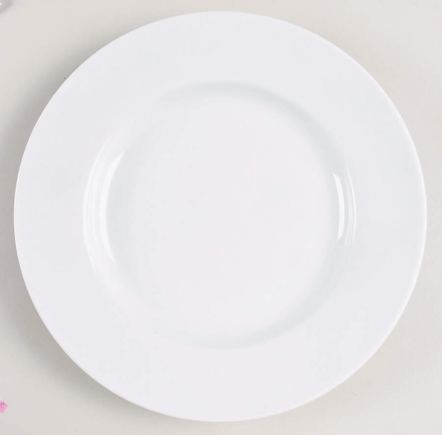 Great White Collection (Rim Shape) Dinner Plate by Pottery Barn China-1