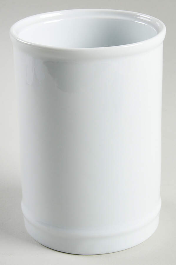 Great White Collection (Rim Shape) Condiment Jar No Lid by Pottery Barn China-1
