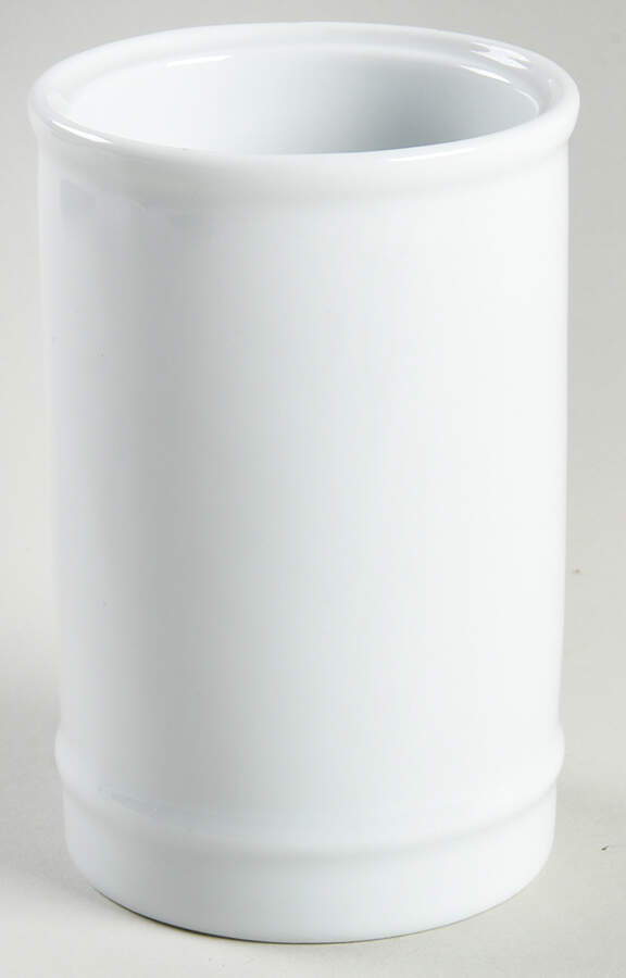 Great White Collection (Rim Shape) Condiment Jar No Lid by Pottery Barn China-1