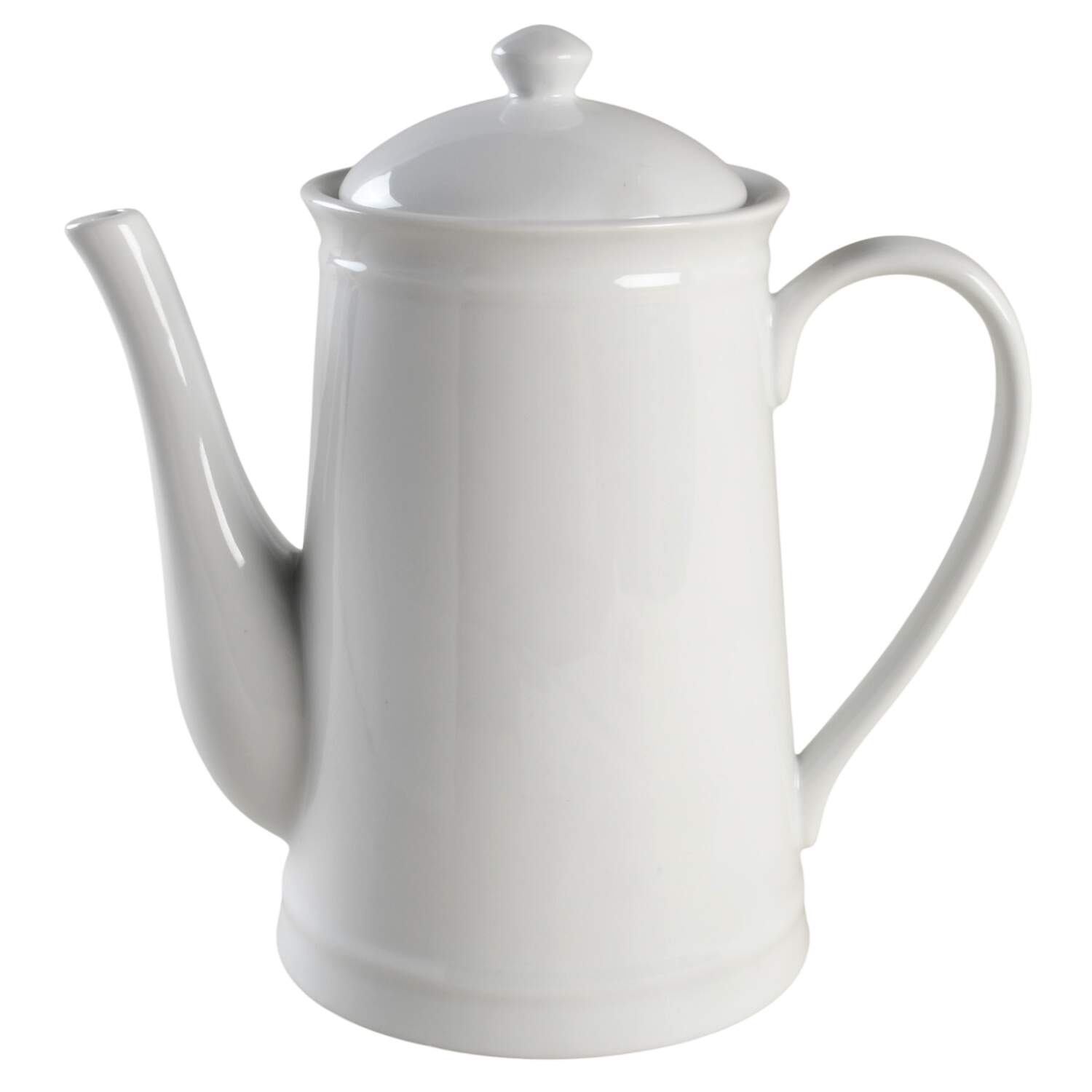 Great White Collection (Rim Shape) Coffee Pot & Lid by Pottery Barn China-1