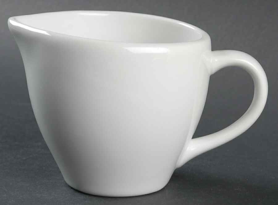 Great White Collection (Rim Shape) Creamer by Pottery Barn China-1
