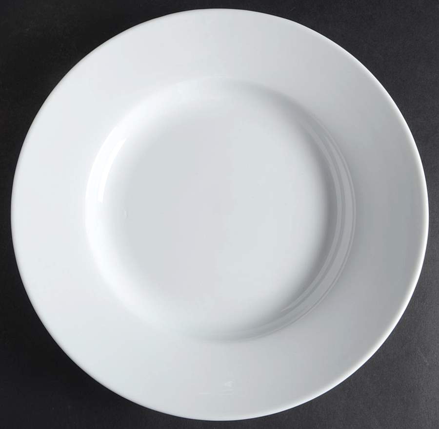 Great White Collection (Rim Shape) Dinner Plate by Pottery Barn China-1