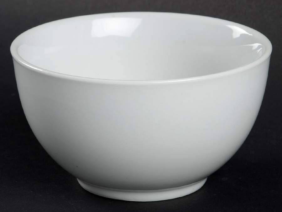 Great White Collection (Rim Shape) Fruit/Dessert (Sauce) Bowl by Pottery Barn China-1