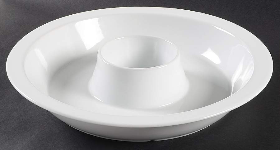 Great White Collection (Rim Shape) 1 Piece Chip & Dip by Pottery Barn China-1