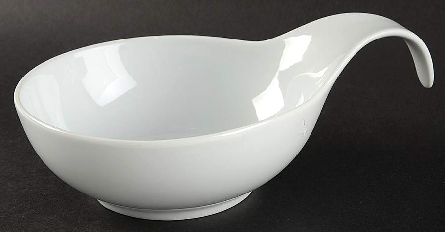 Great White Collection (Rim Shape) Lugged Soup/Cereal Bowl by Pottery Barn China-1