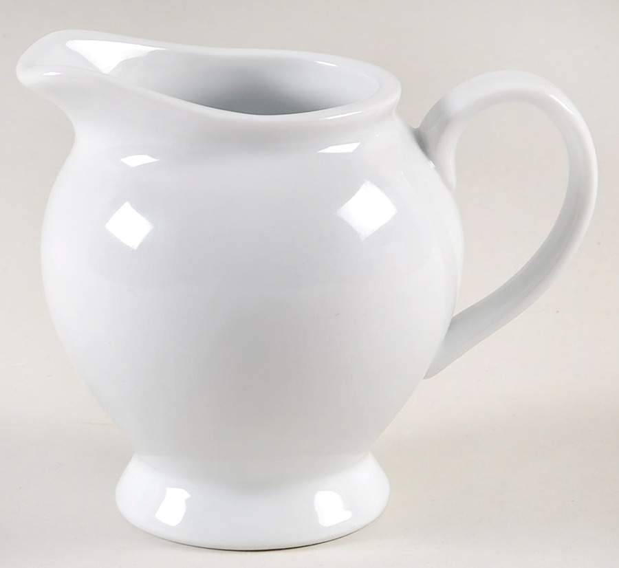 Great White Collection (Rim Shape) Creamer by Pottery Barn China-1