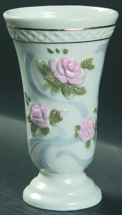 Rose Garland 6" Vase by Princess House-1