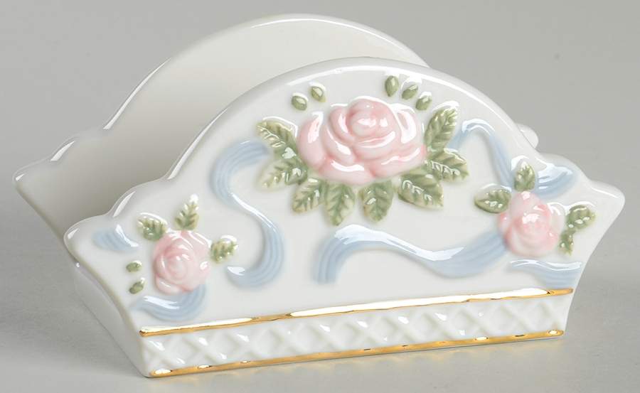 Rose Garland Napkin Holder by Princess House-1
