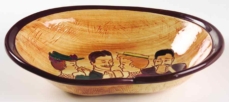 Gay Ninety Pretzel Serving Bowl by Pennsbury-1