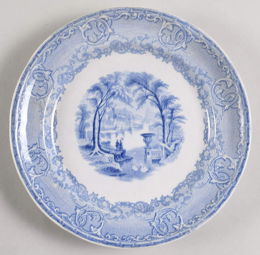 Venus Blue Salad Plate by Podmore & Walker-1