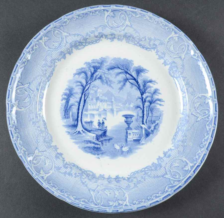 Venus Blue Dinner Plate by Podmore & Walker-1