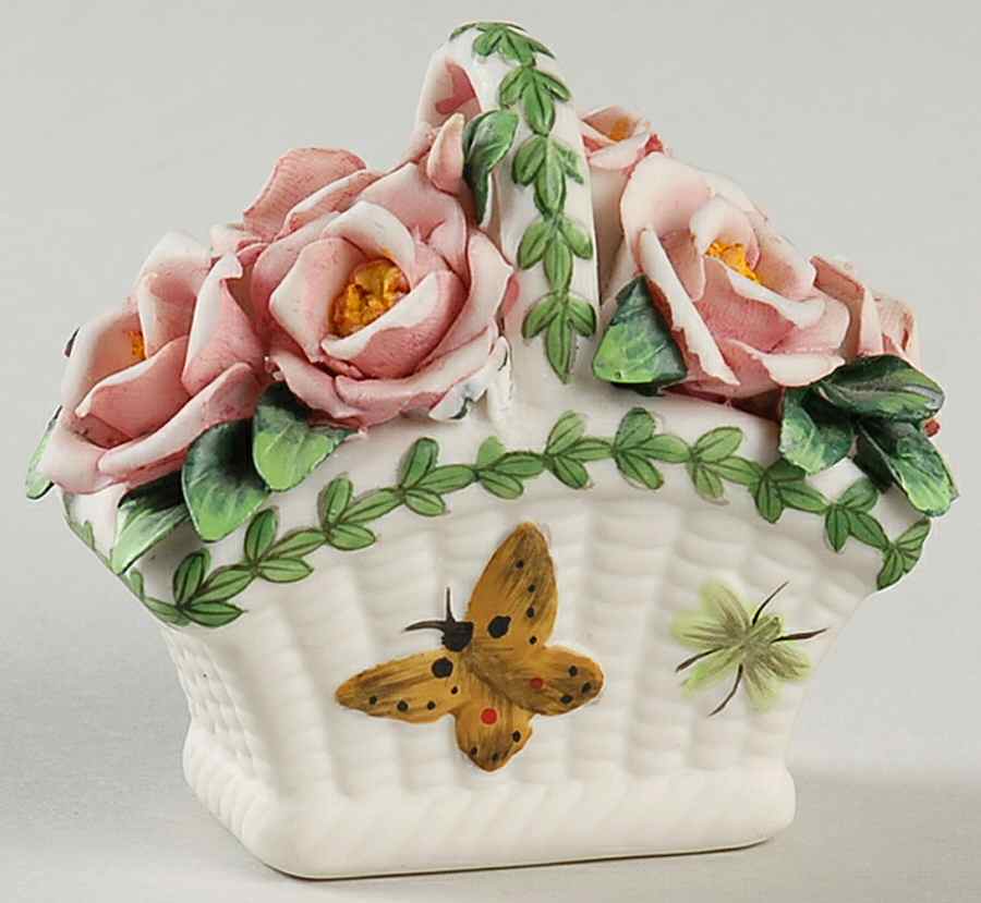 Botanic Garden Rose Floral Basket by Portmeirion-1