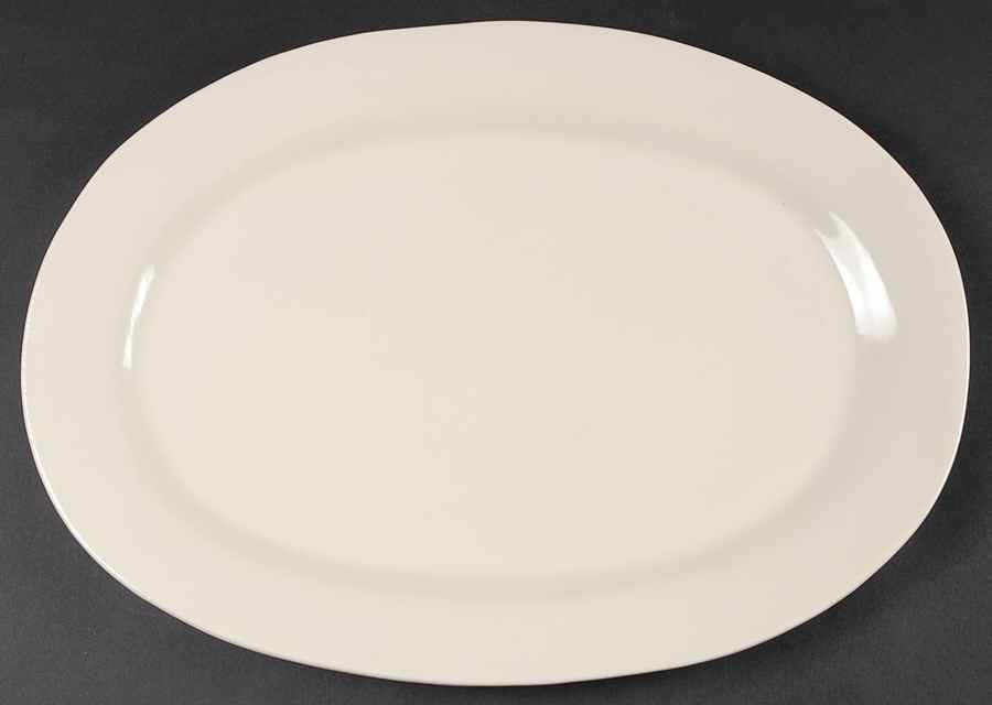 Studio Cream 16" Oval Serving Platter by Pottery Barn China-1