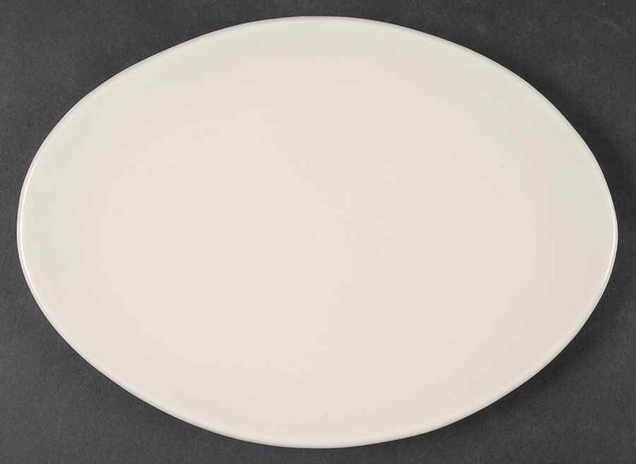 Studio Cream 9" Oval Serving Platter by Pottery Barn China-1