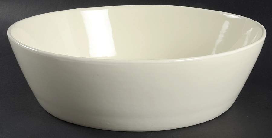 Studio Cream 12" Round Vegetable Bowl by Pottery Barn China-1