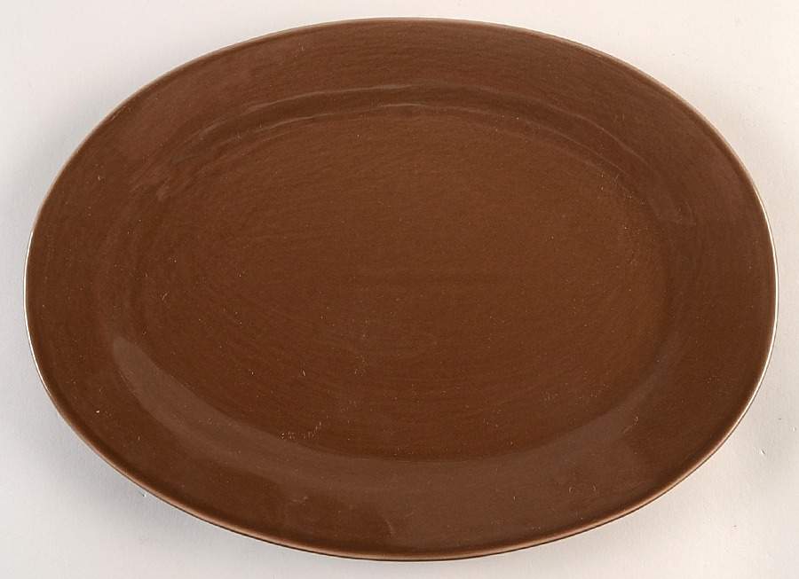 Studio Cocoa 13" Oval Serving Platter by Pottery Barn China-1