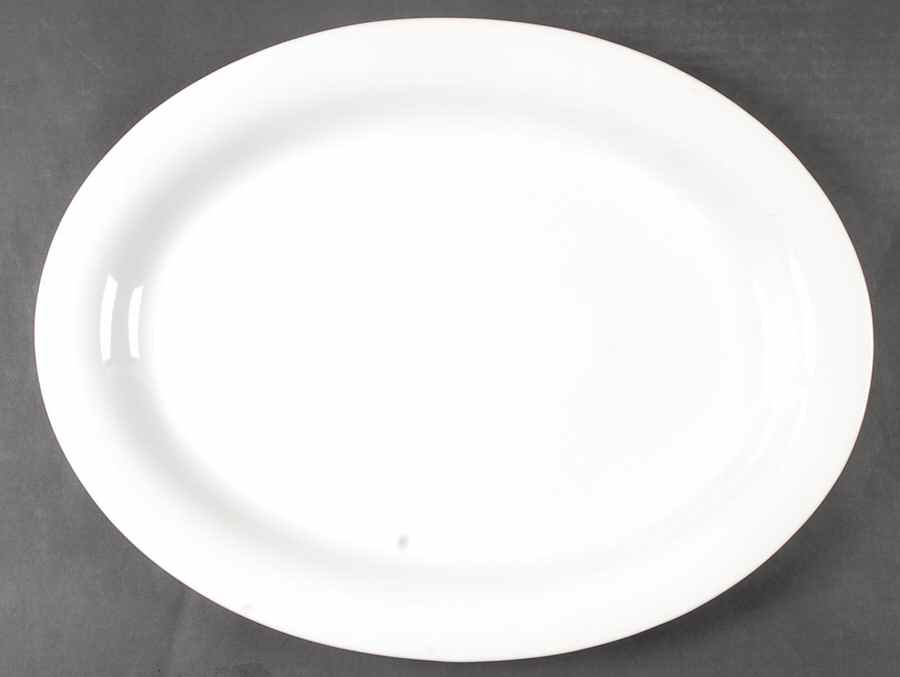 PB White 17" Oval Serving Platter by Pottery Barn China-1