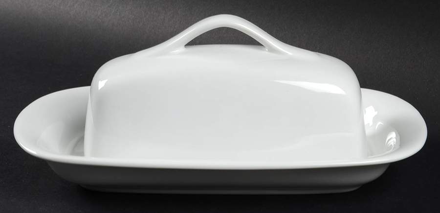 PB White 1/4 Lb Covered Butter by Pottery Barn China-1