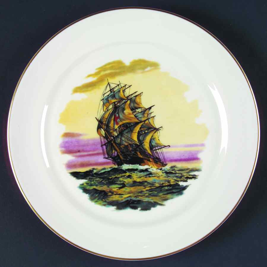 Ships Salad Plate by Pickard-1