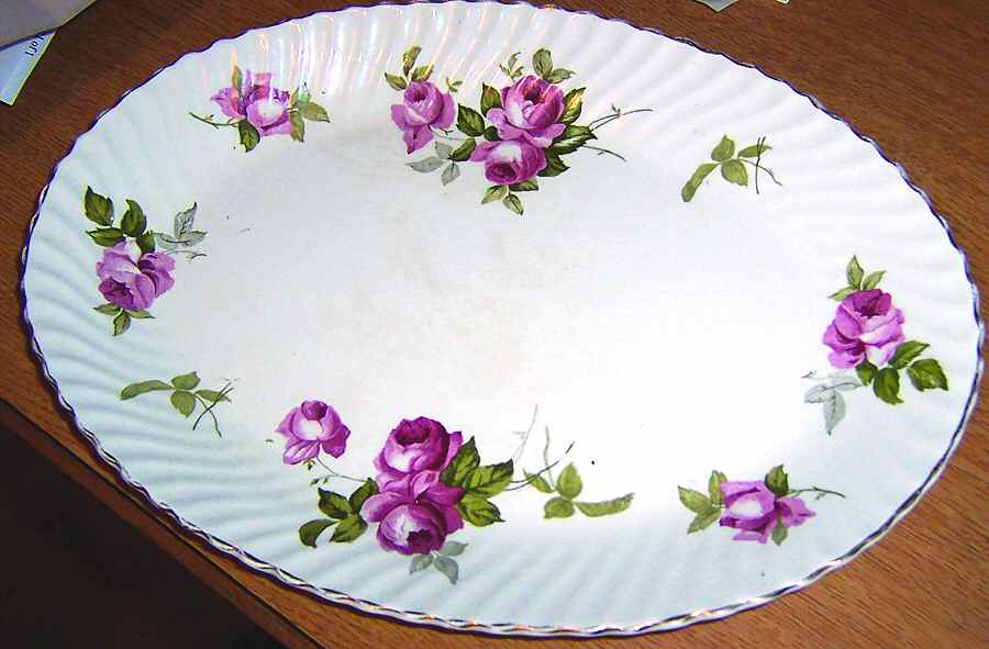 POU10 12" Oval Serving Platter by Pountney-1