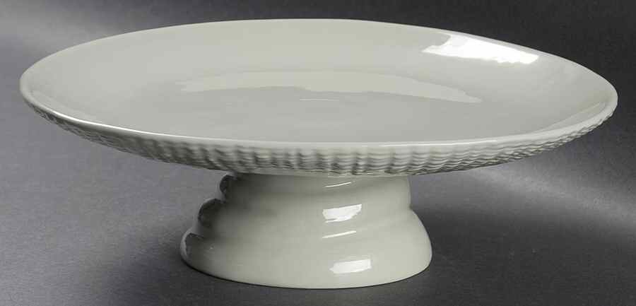 Seascapes Seagreen 10" Diameter Pedestal Cake Stand by Portmeirion-1