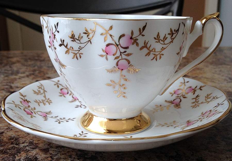 5634 Footed Cup & Saucer Set by Princess Anne-1
