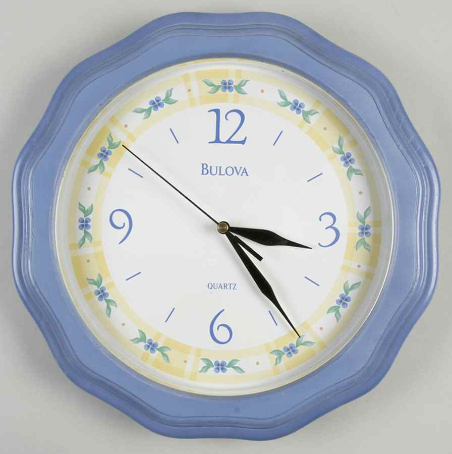 Floral Breeze Hanging Wall Clock by Pfaltzgraff-1