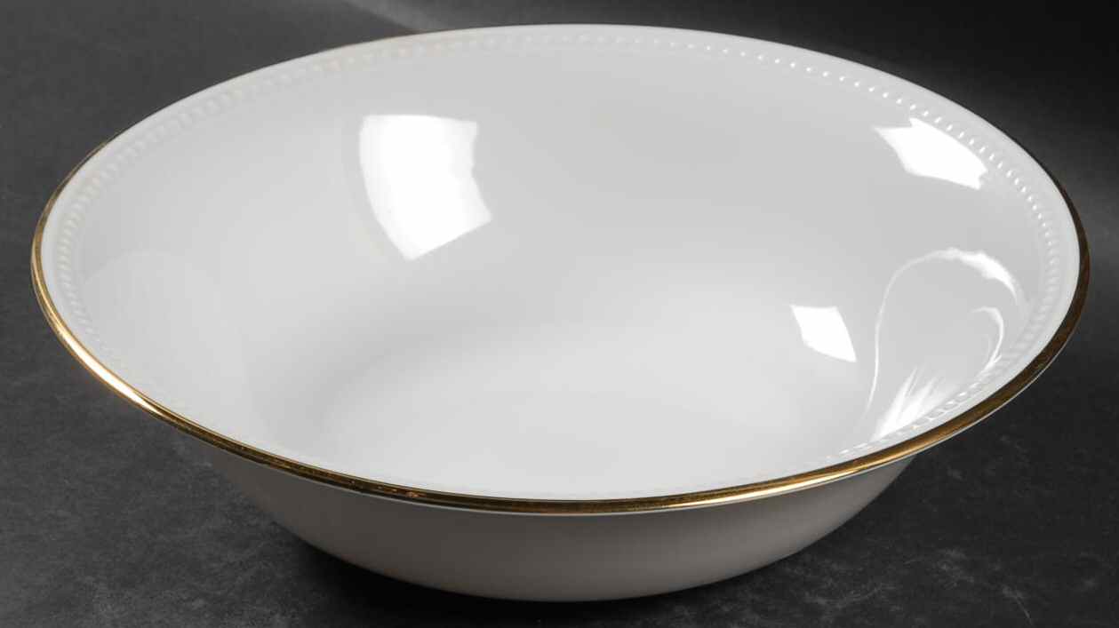 Gold Line 10" Round Vegetable Bowl by Pier 1-1