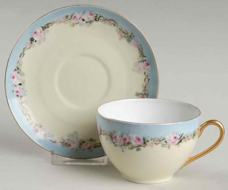 PL50 Flat Cup & Saucer Set by Porcelaine Limousine-1