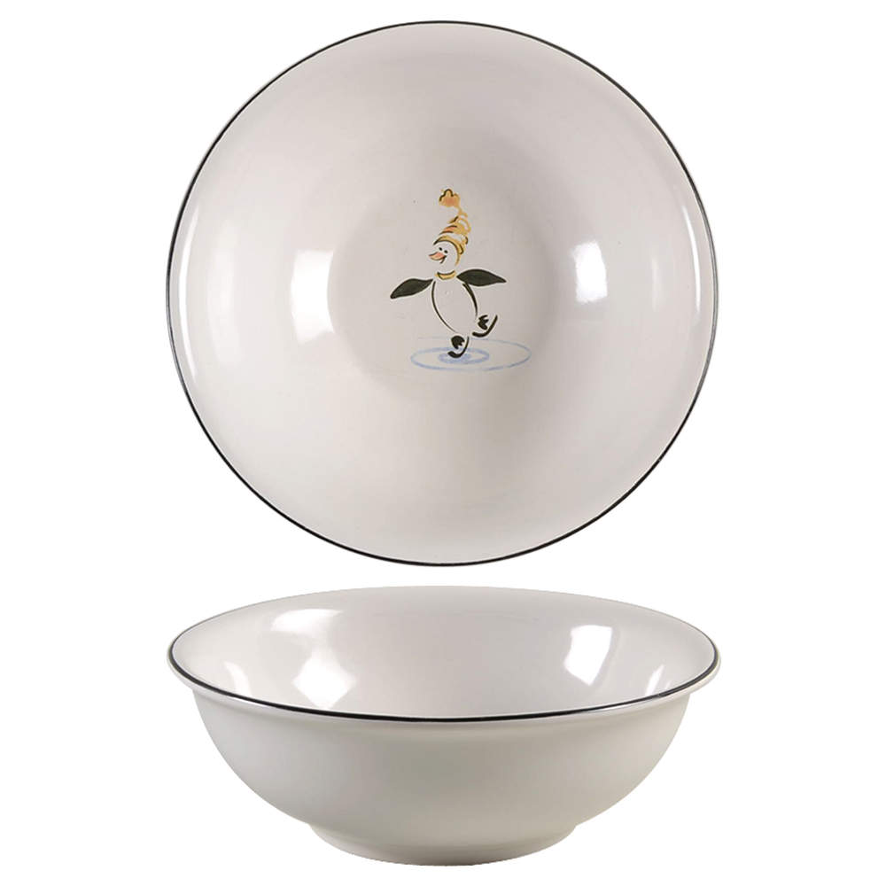 Penguin Skate Soup/Cereal Bowl by Pfaltzgraff-1