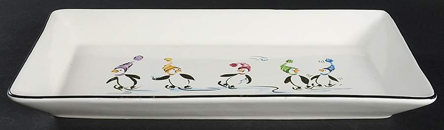 Penguin Skate 3 Step Metal Buffet Stand, Tray Only by Pfaltzgraff-1