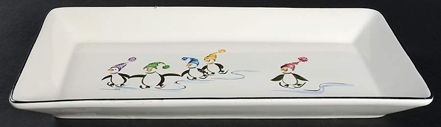 Penguin Skate 3 Step Metal Buffet Stand, Tray Only by Pfaltzgraff-1