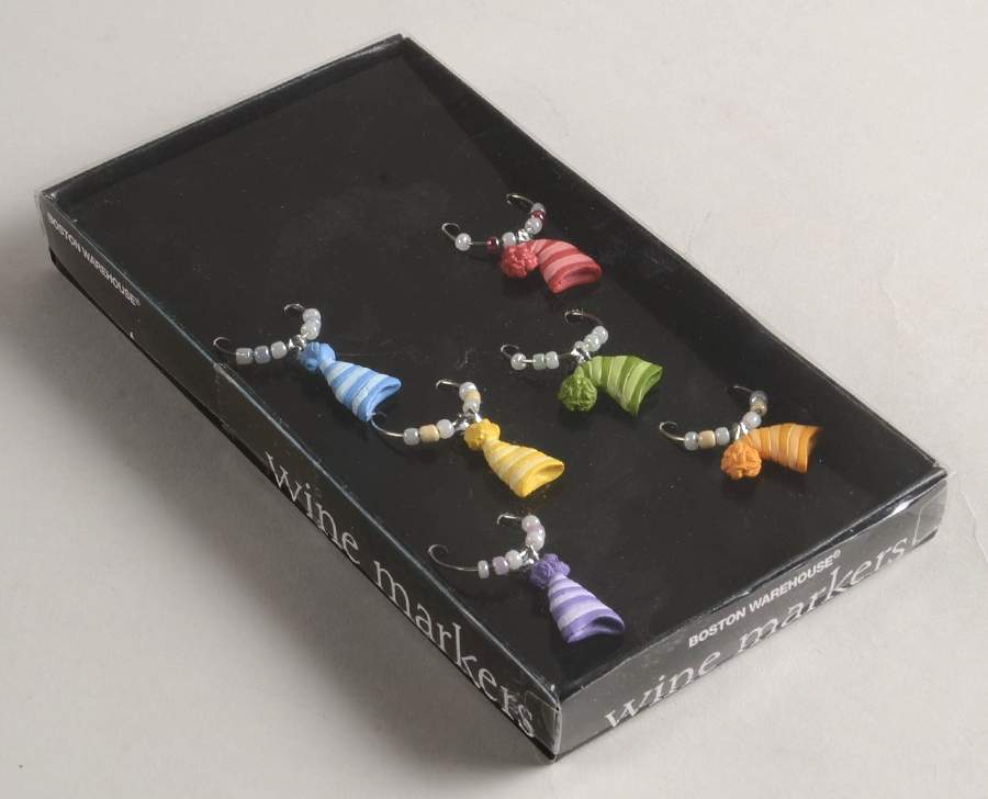 Penguin Skate Wine Markers (Box Set of 6) by Pfaltzgraff-1