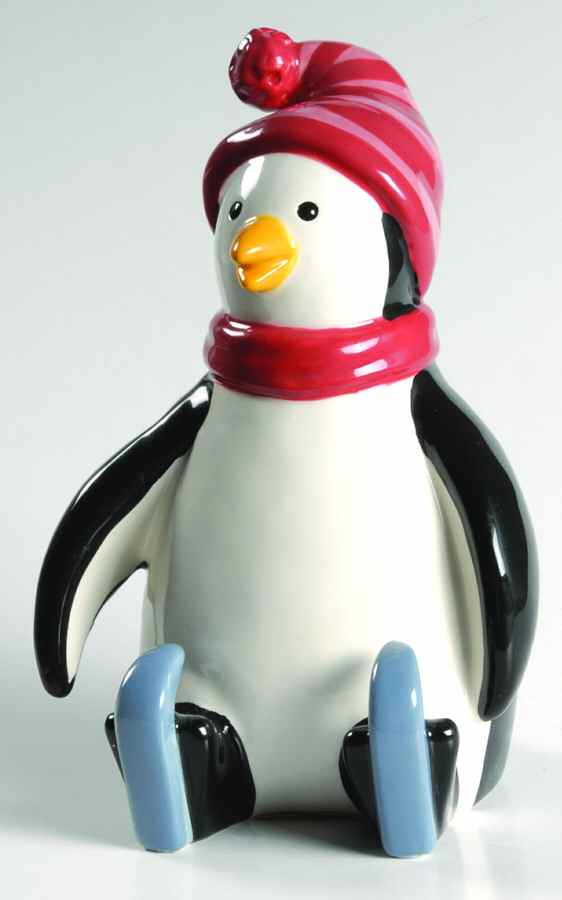 Penguin Skate Figural Scouring Pad Holder by Pfaltzgraff-1
