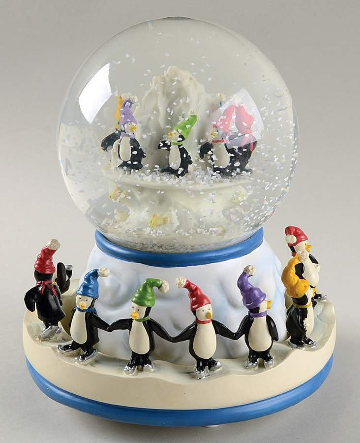 Penguin Skate Snow Globe by Pfaltzgraff-1
