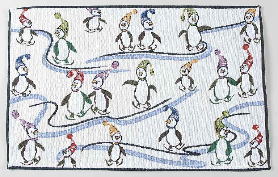 Penguin Skate Tapestry Placemat by Pfaltzgraff-1