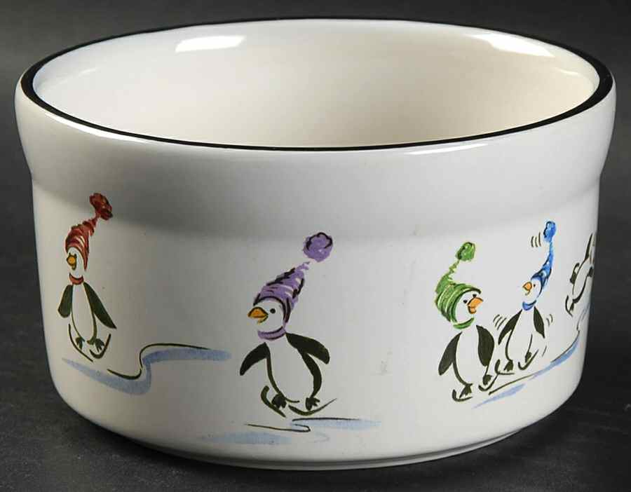 Penguin Skate Dip Bowl (for Dip and Spreader) by Pfaltzgraff-1