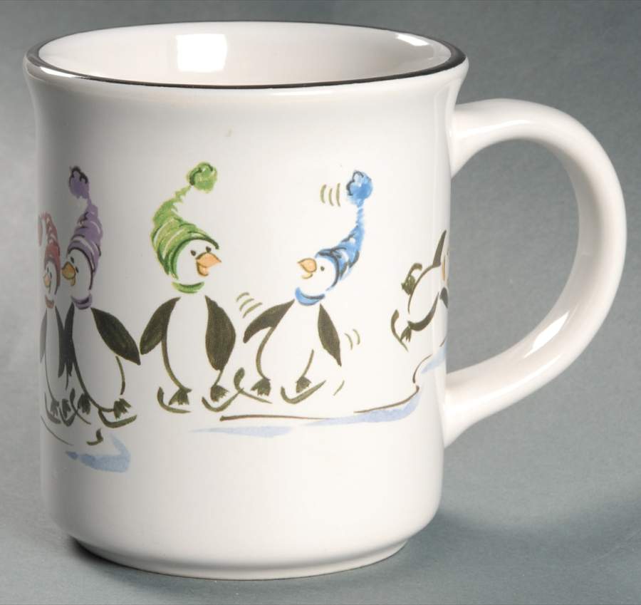 Penguin Skate Mug by Pfaltzgraff-1